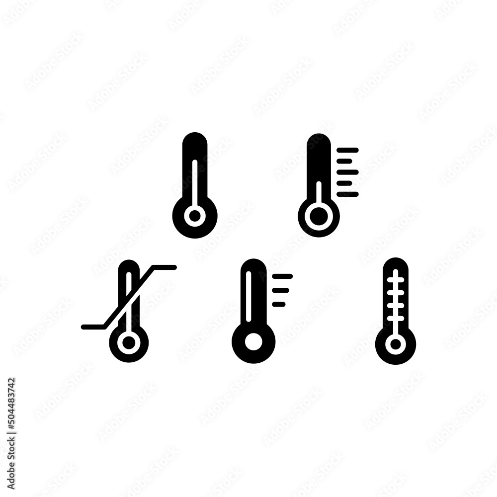 Temperature Icon Set Vector Symbol Design Illustration Temperature Icon Set Vector Symbol Design Illustration