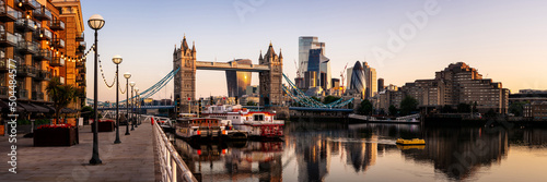 Tower Bridge London Thames River Skyline photo