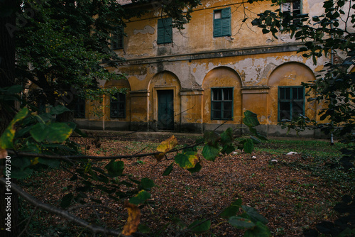 Abandoned mental hospital in the forest