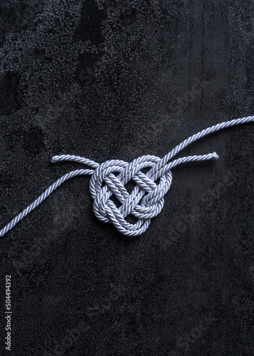heart shaped knot photo