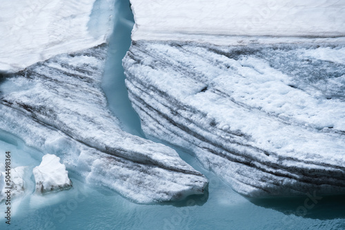 Blue Water Melting Glacier photo