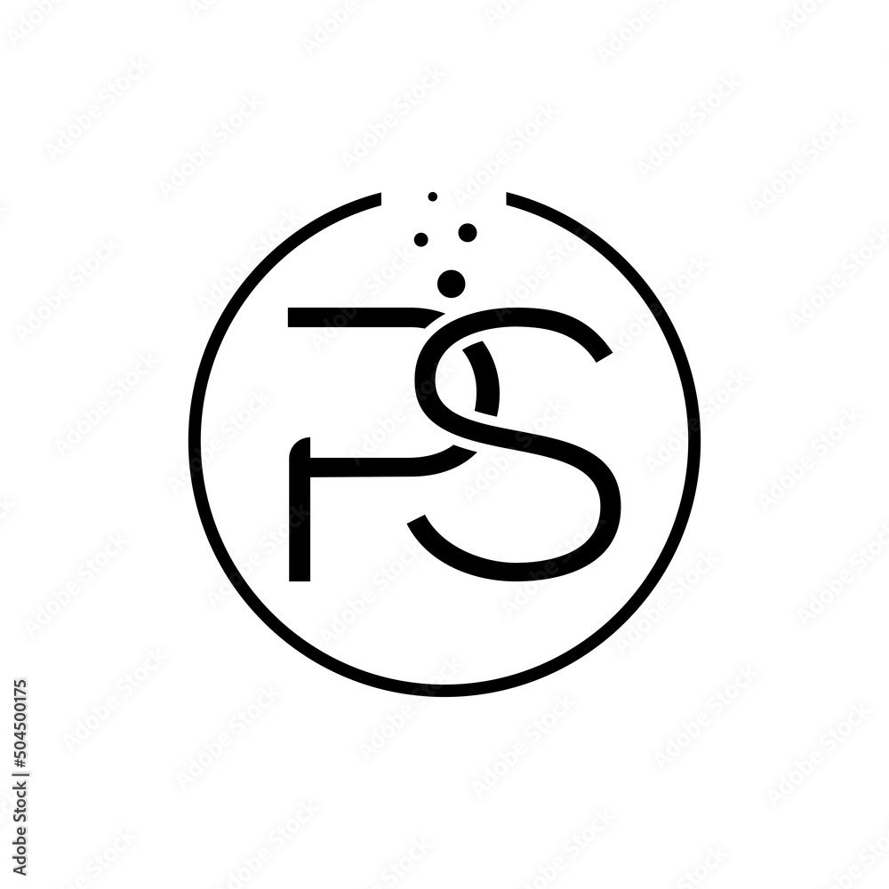 Initial PS Letter Logo Design Vector Template. PS Letter Logo Design Vector with Dots Illustration. Initial PS Letter Logo Design Vector Template. PS Letter Logo Design Vector with Dots Illustration.