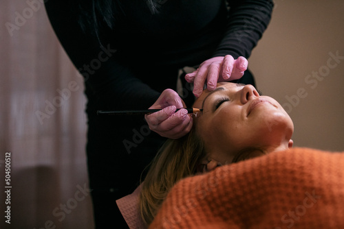 Drawing Eyebrow Shape For Microblading photo