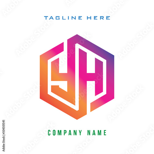 YH  lettering logo is simple, easy to understand and authoritative