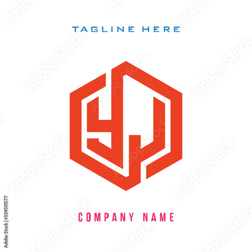 Free Download YJ  lettering logo is simple, easy to understand and authoritative - GFXLoad