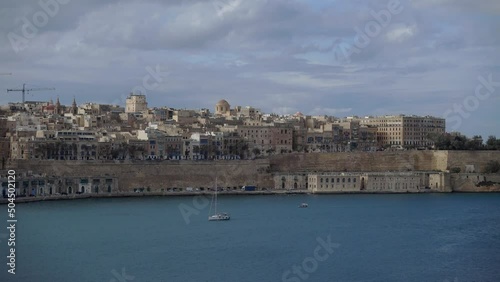 Central Valletta as seen from Senglea Peninsula. photo