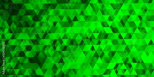 Light Green vector texture with lines, triangles.