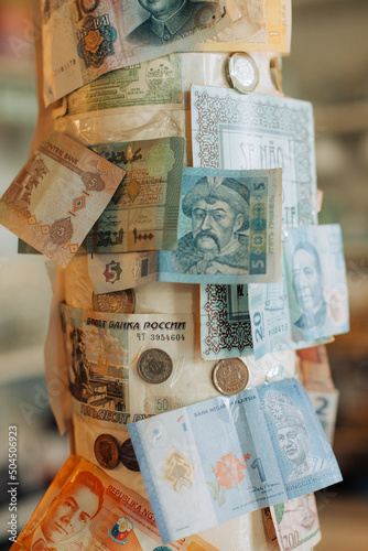 Banknotes from various countries