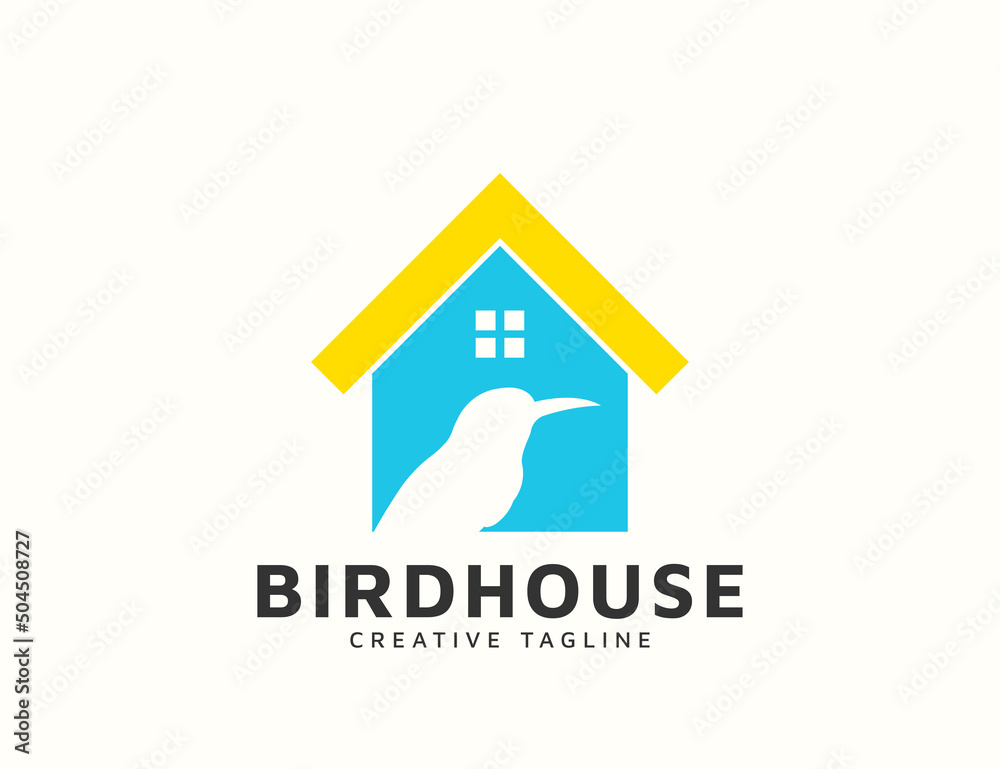 Bird house logo design