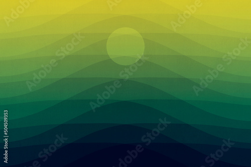Over the hills an abstract Landscape design