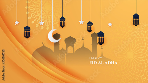 lighting with colors on muslim style's lantern