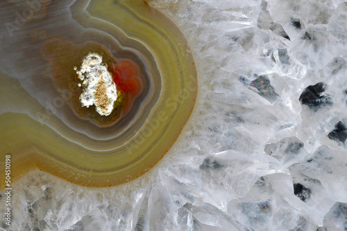 Brazilian agate 7B closeup macro patterns crystallization