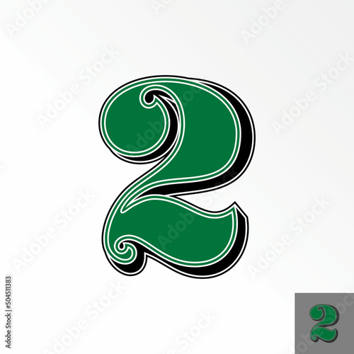 Letter or word number 2 or two dollar america font in 3D font image graphic icon logo design abstract concept vector stock. Can be used as a symbol related to initial or money