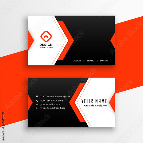 professional company business card modern design