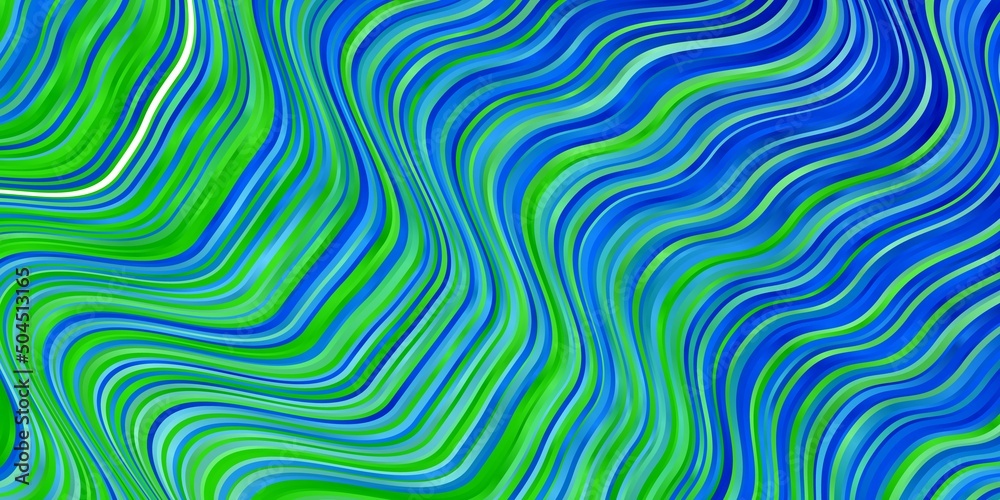 Light Blue, Green vector texture with circular arc.