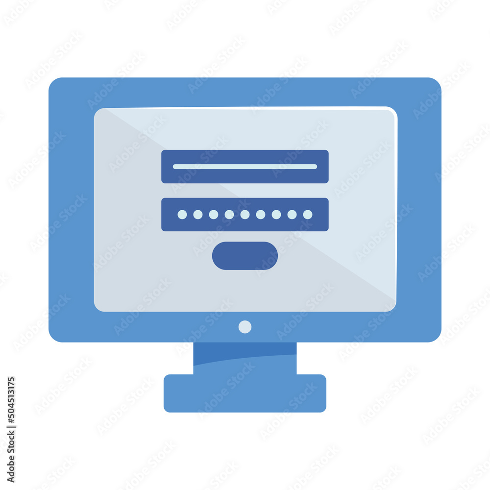 computer with security password computer with security password