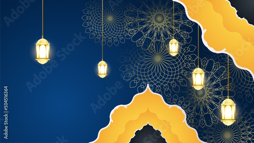 blue islamic background wallpaper