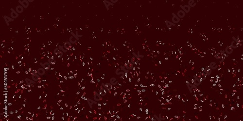 Light Pink, Red vector texture with women's rights symbols.