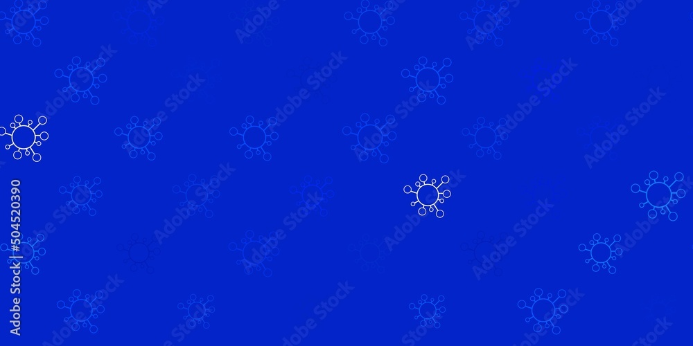Dark blue vector pattern with coronavirus elements. Dark blue vector pattern with coronavirus elements.