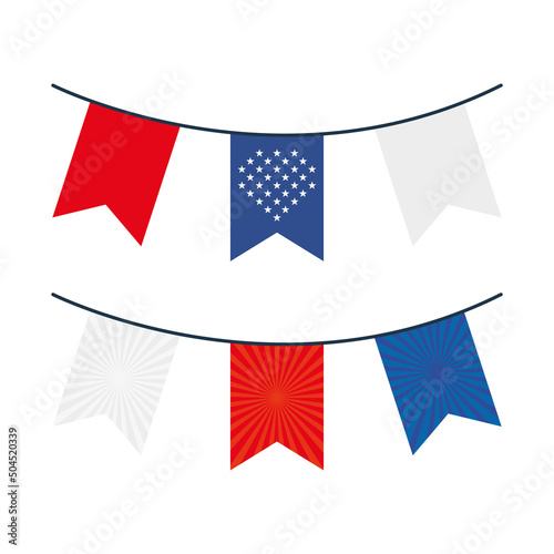 usa decorative pennants