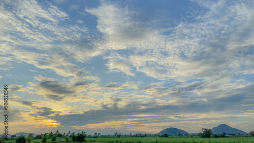 Beautiful blue sky and clouds