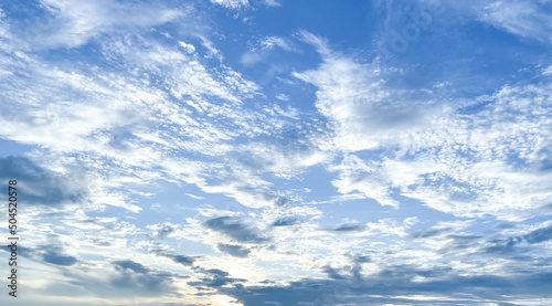 Beautiful blue sky and clouds