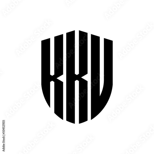 KKV letter logo design. KKV modern letter logo with black background. KKV creative  letter logo. simple and modern letter logo. vector logo modern alphabet font overlap style. Initial letters KKV  photo