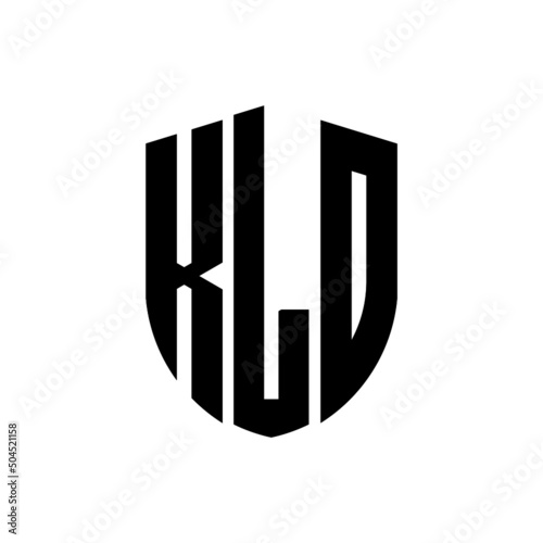 KLD letter logo design. KLD modern letter logo with black background. KLD creative  letter logo. simple and modern letter logo. vector logo modern alphabet font overlap style. Initial letters KLD  photo