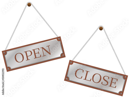 オープン＆クローズ札　OPEN＆CLOSE