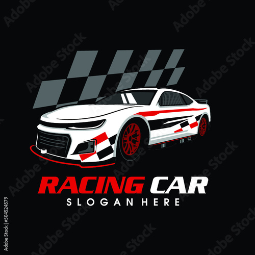 racing car vector car racing logo photo