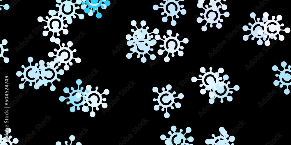 Dark purple vector texture with disease symbols. Dark purple vector texture with disease symbols.