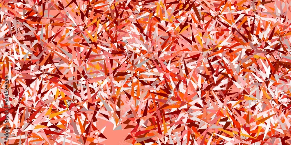 Light red, yellow vector texture with random triangles. Light red, yellow vector texture with random triangles.