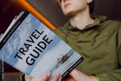 Travel guide book photo