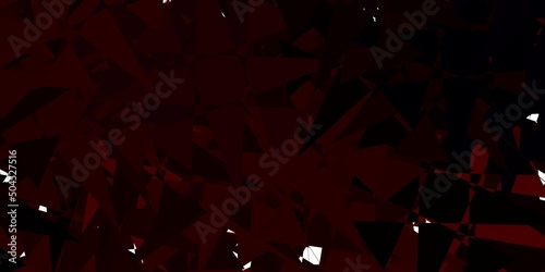 Dark Red vector background with random forms.