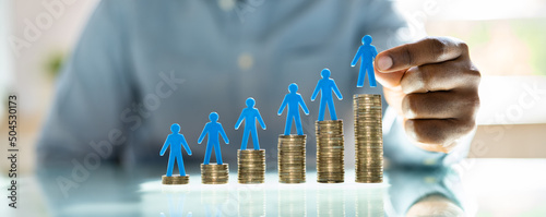Принти на полотні Minimum Wage And Salary Increase. Insurance Compensation