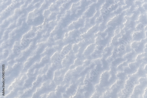 Fresh snow close-up as background