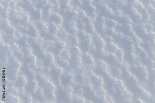 Fresh snow close-up as background