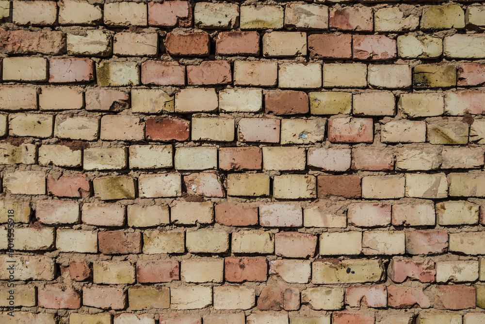Wall made of old bricks as a beautiful background Wall made of old bricks as a beautiful background