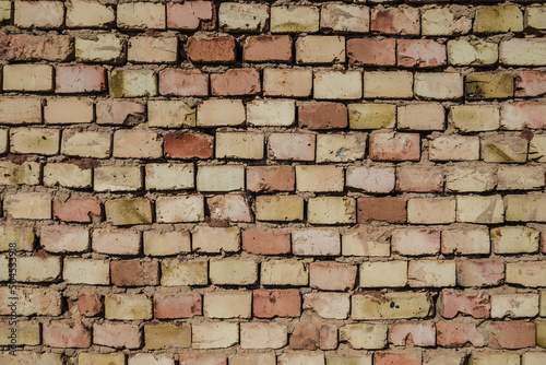 Wall made of old bricks as a beautiful background