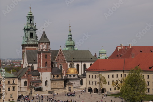 Wawel Castle (architectural complex). In the past it was the residence of the Polish kings. Now - the main tourist attraction, a symbol of Krakow and Poland.