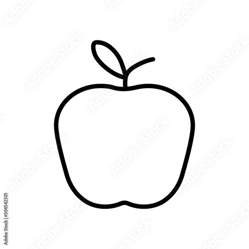 Jabłko ikona wektorowa