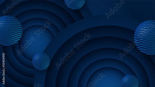 3D abstract dark blue background with dots pattern vector design, technology theme, dimensional dotted flow in perspective, big data, nanotechnology
