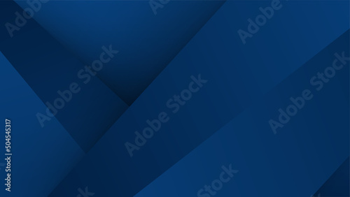 Abstract dark blue background with modern line stripes decoration. Geometric shape paper cut layer element design template for brochure, business, banner, flyer, card and cover.