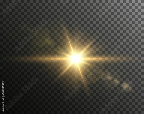 Light star gold png. Light sun gold png. Light flash gold png. vector illustrator.	
