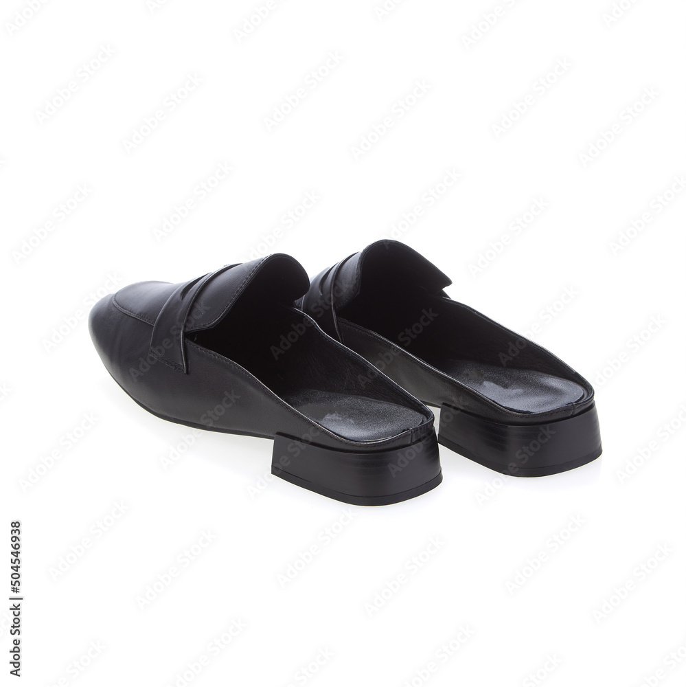 Stylish elegant trendy designer fashionable summer spring 2022 eco leather women's loafers shoes isolated Stylish elegant trendy designer fashionable summer spring 2022 eco leather women's loafers shoes isolated