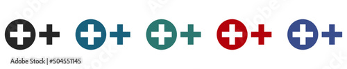 Medical cross icon. Isolated icons on white background. eps10