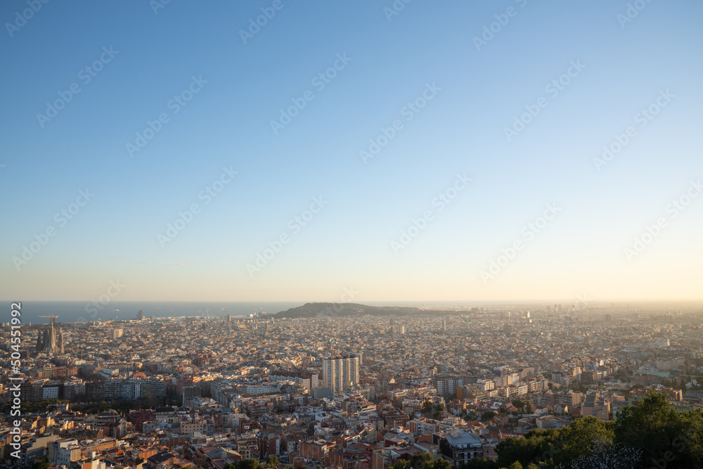 Barcelona At Sunset Barcelona At Sunset