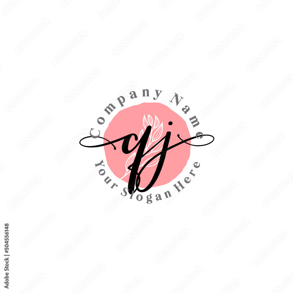 QJ signature logo template vector QJ signature logo template vector