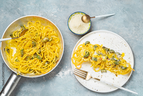 Italian food: Vegetarian Carbonara 