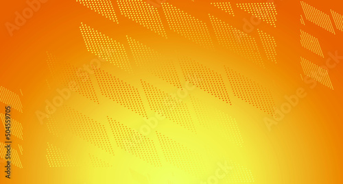 Bright yellow banner with halftone effect Free Vector